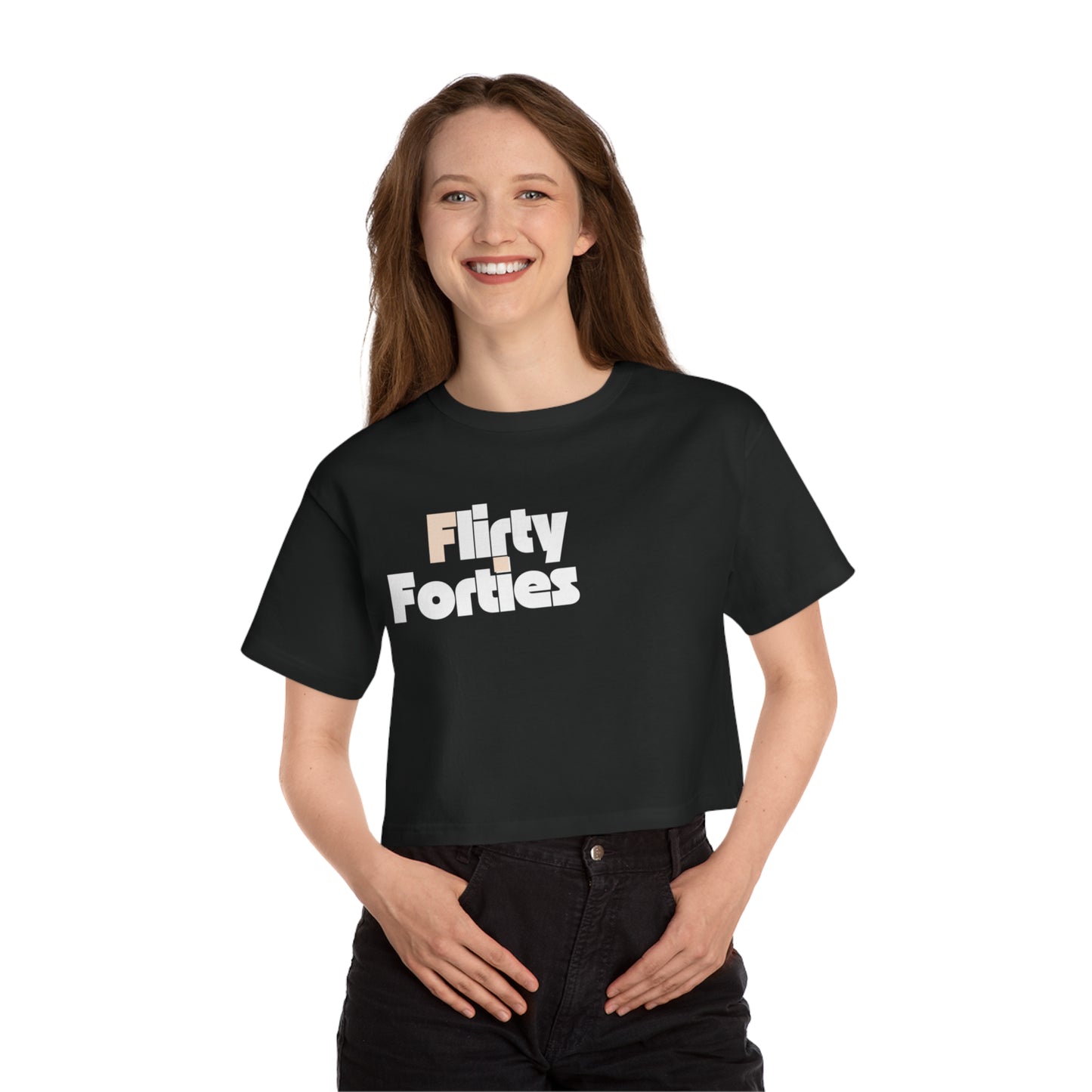 Flirty Forties Champion Women's Heritage Cropped T-Shirt