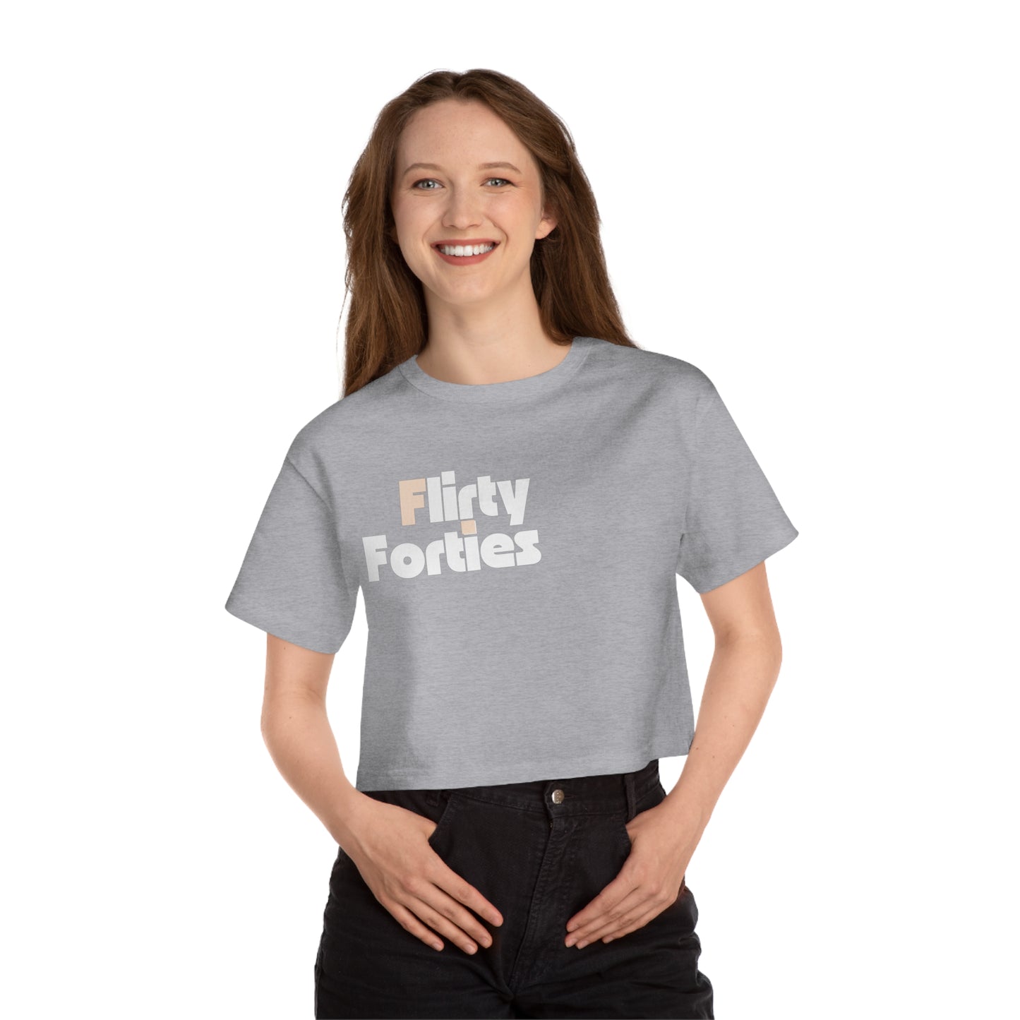Flirty Forties Champion Women's Heritage Cropped T-Shirt